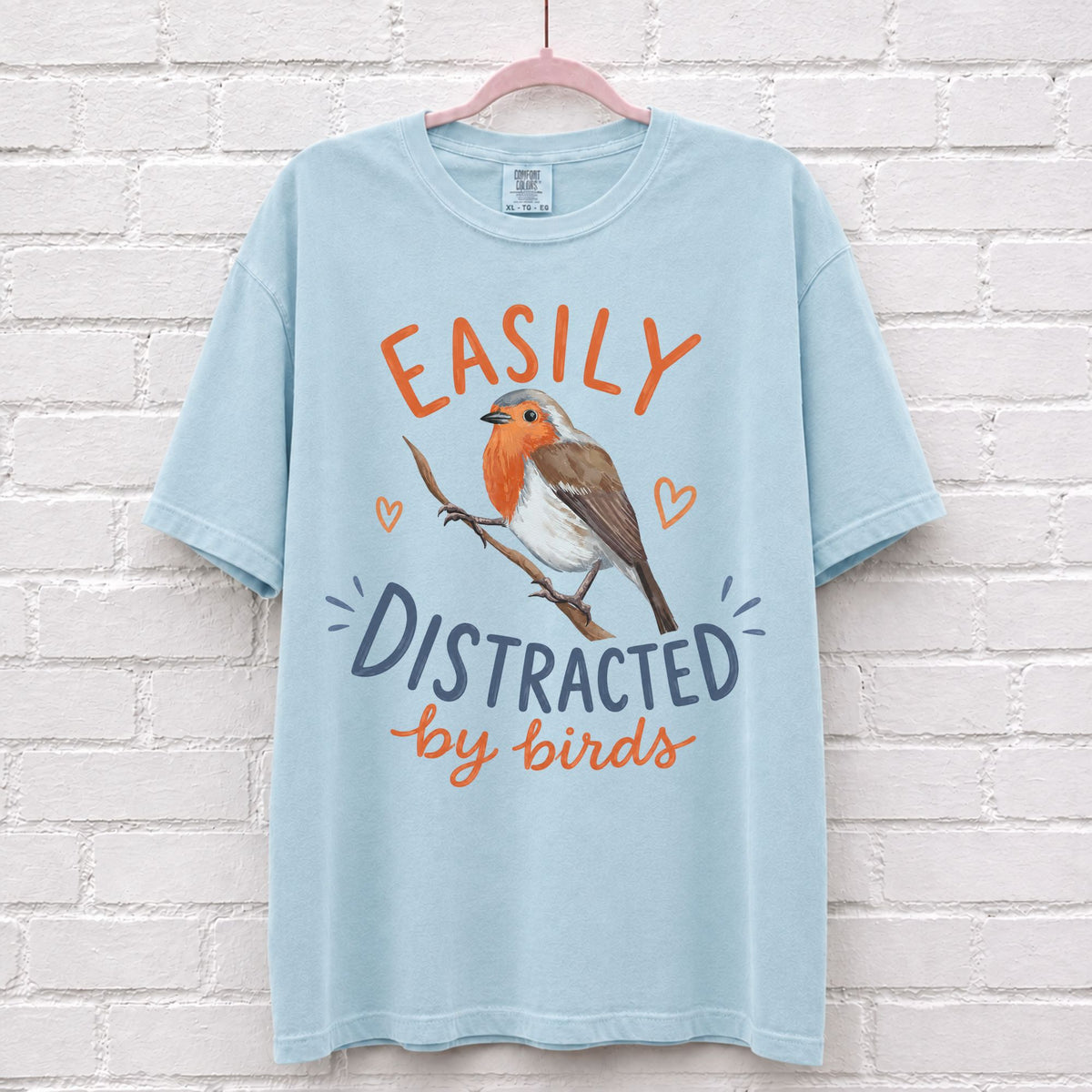 Easily Distracted By Birds Graphic T-Shirt