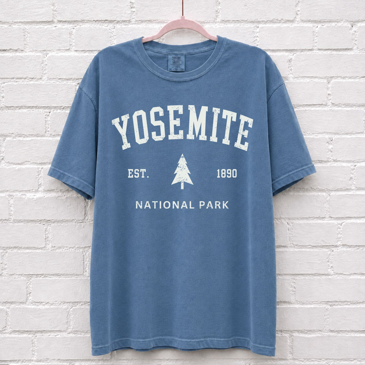Vintage Yosemite National Park Est 1890 T-Shirt in Blue Jean