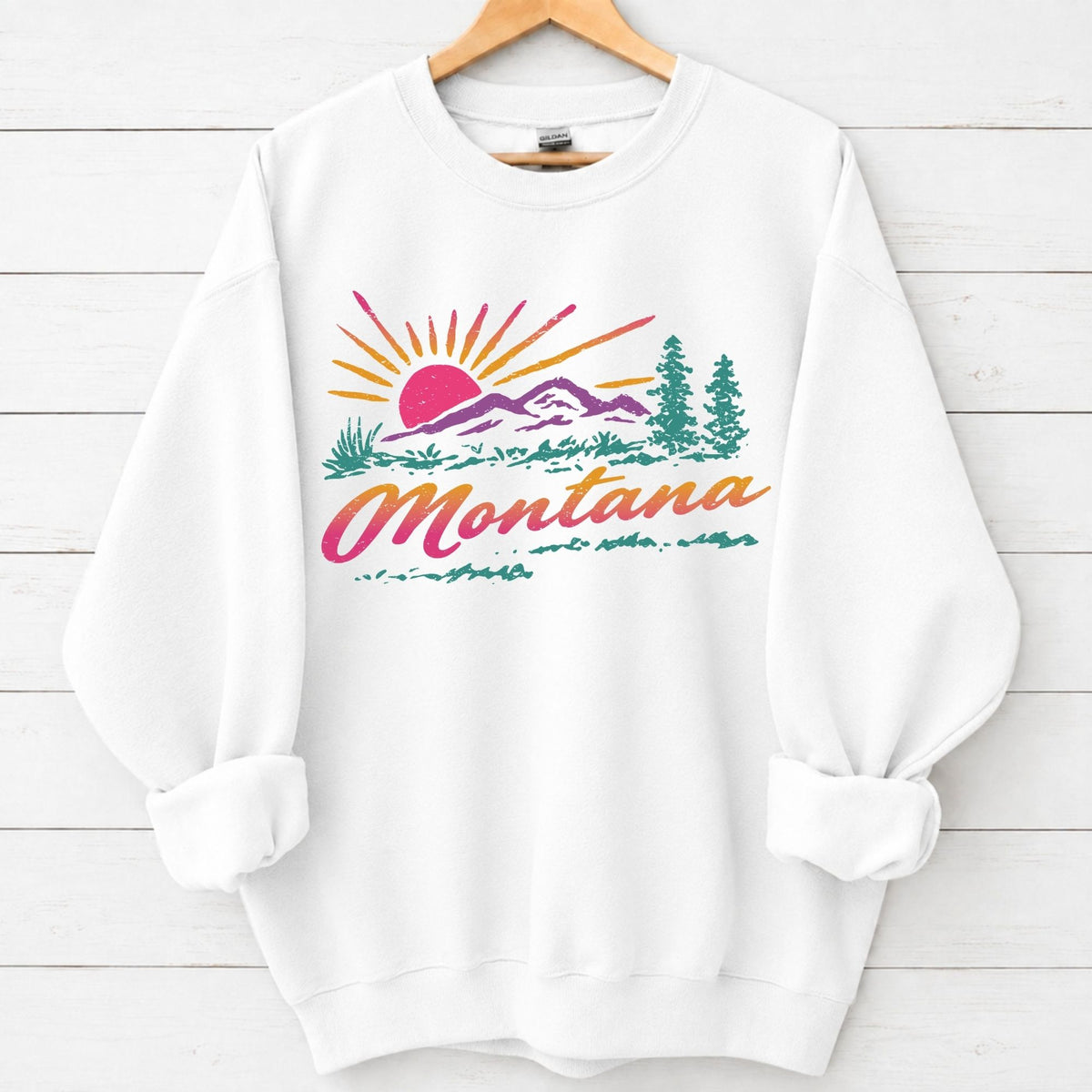 Vintage 80s Montana Graphic Sweatshirt