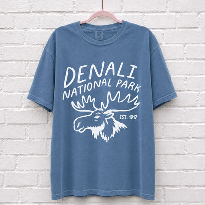 Denali National Park Moose Graphic T-Shirt