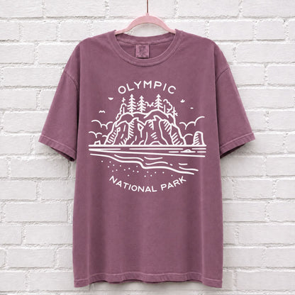 Vintage Olympic National Park Washington T-Shirt – alternate product view