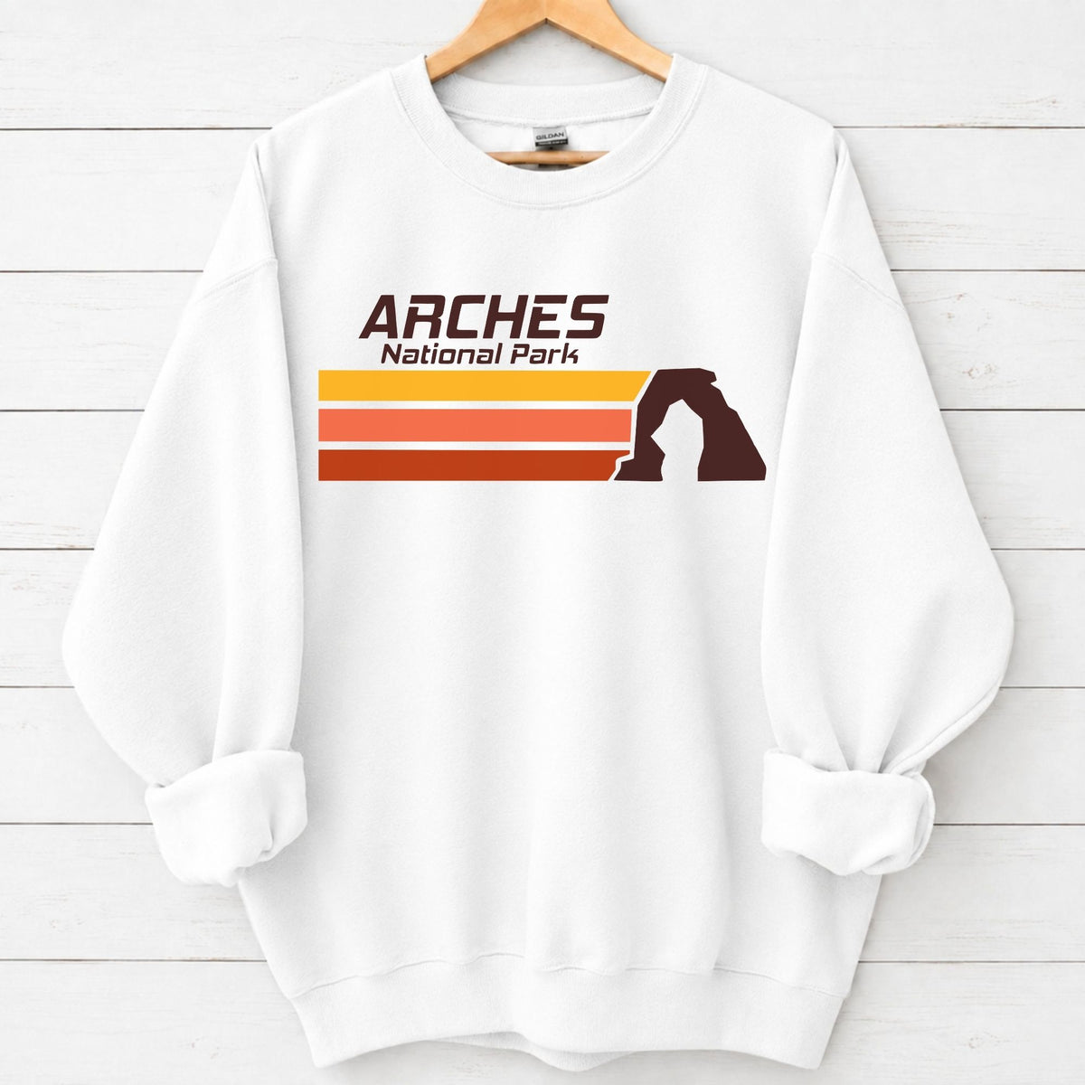 Retro Arches National Park Landscape Sweatshirt