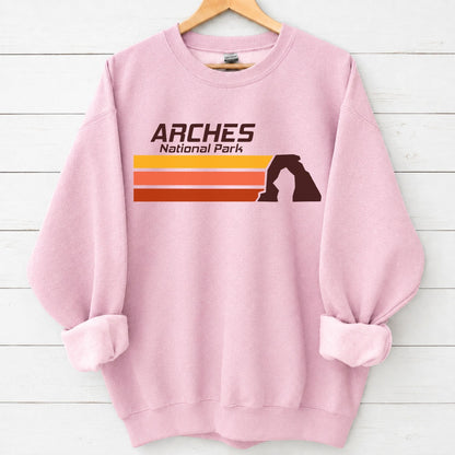 Retro Arches National Park Landscape Sweatshirt