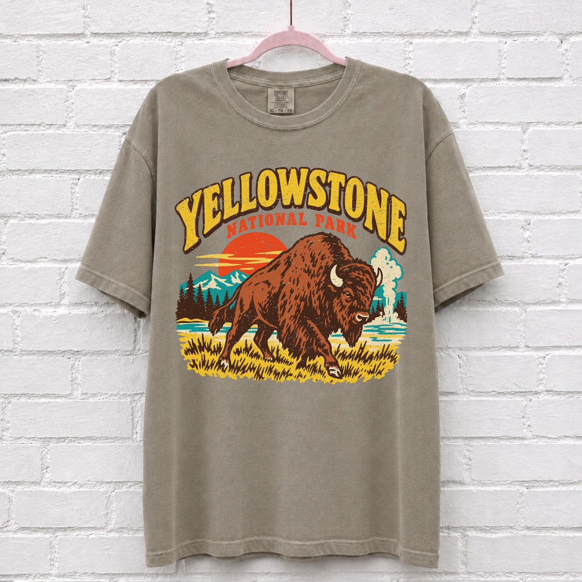 Vintage Yellowstone National Park Bison T-Shirt