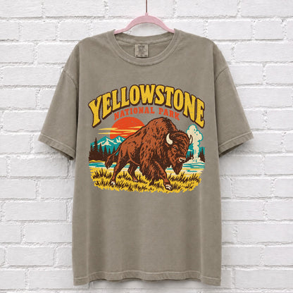 Vintage Yellowstone National Park Bison T-Shirt
