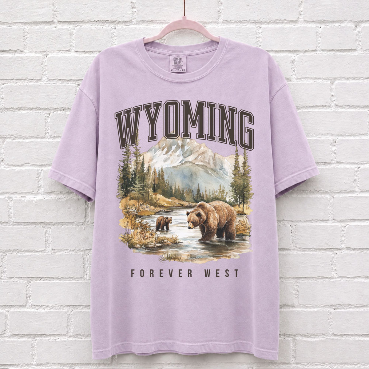 Wyoming Forever West Bear T-Shirt – alternate product view