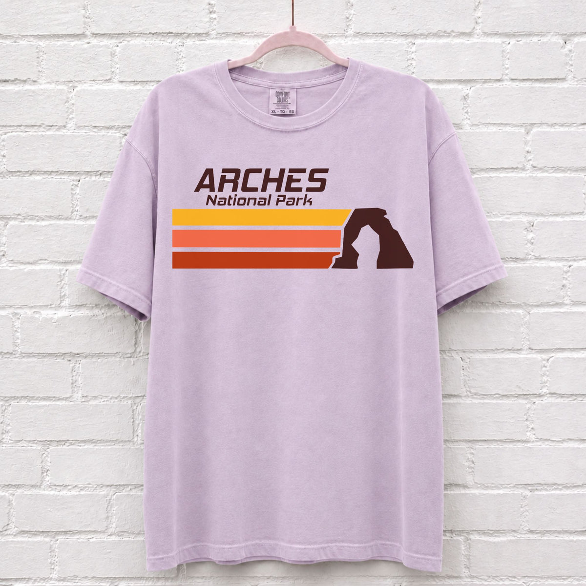 Retro Arches National Park Wave Graphic T-Shirt