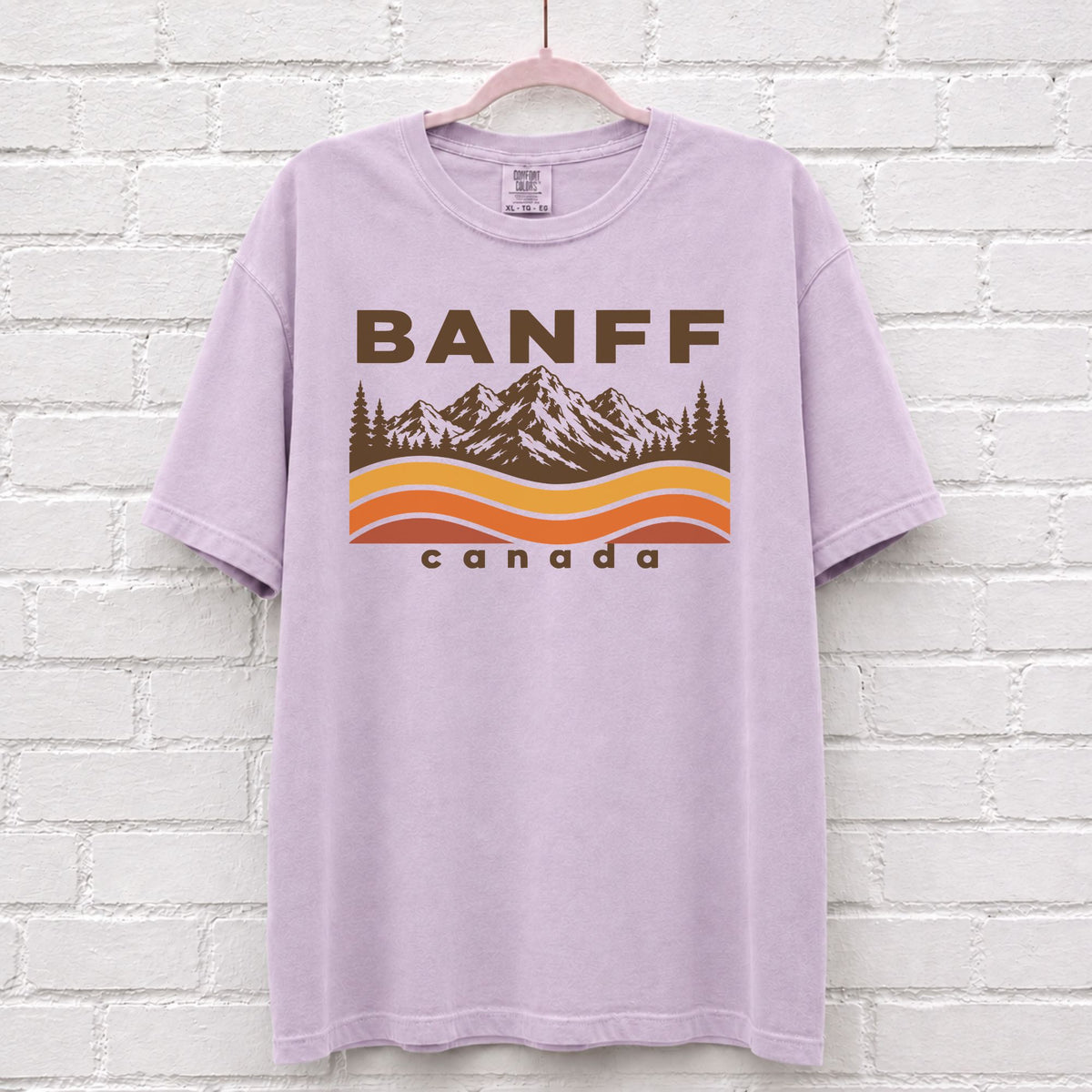 Banff Canada Sunset Wave T-Shirt – alternate product view