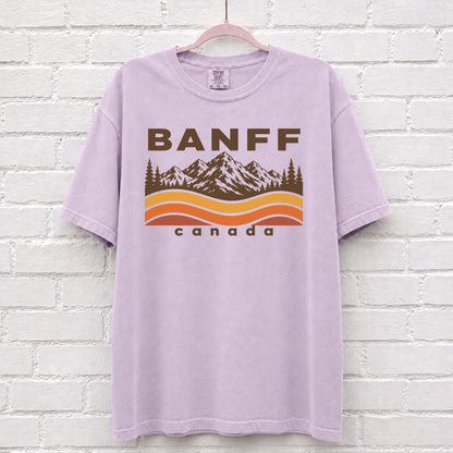 Banff Canada Sunset Wave T-Shirt – alternate product view