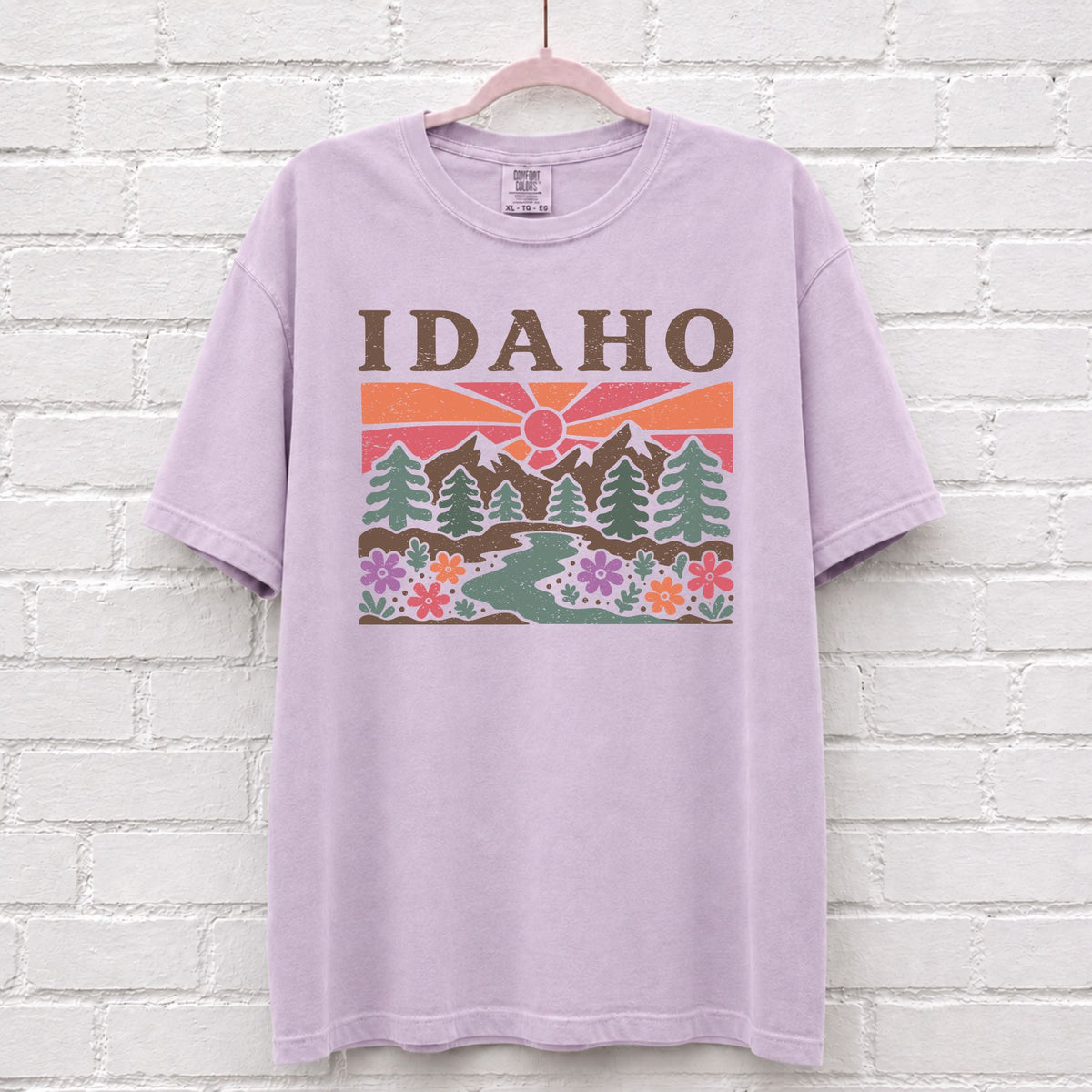 Idaho Floral Graphic T-Shirt in Orchid