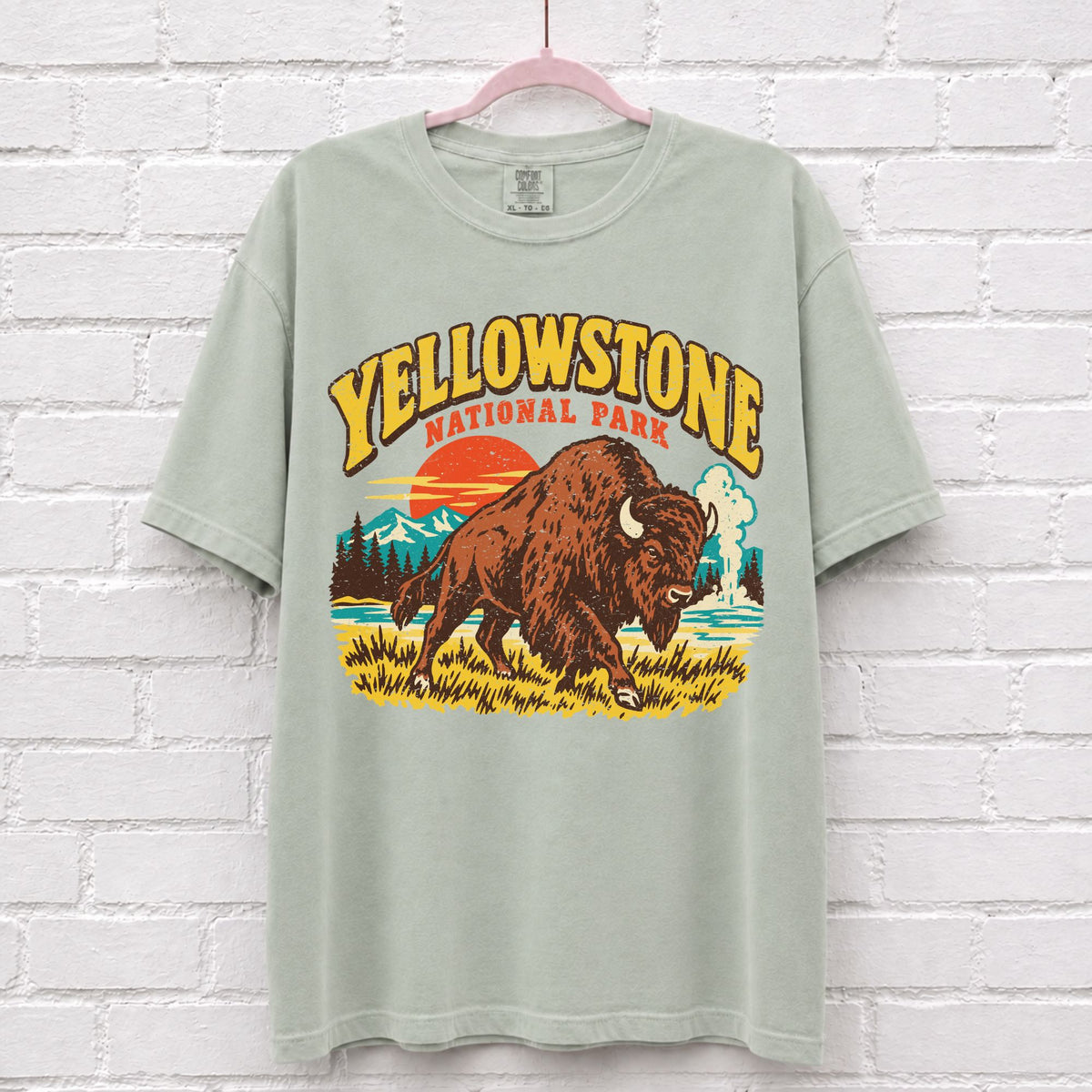 Vintage Yellowstone National Park Bison T-Shirt