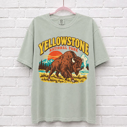 Vintage Yellowstone National Park Bison T-Shirt
