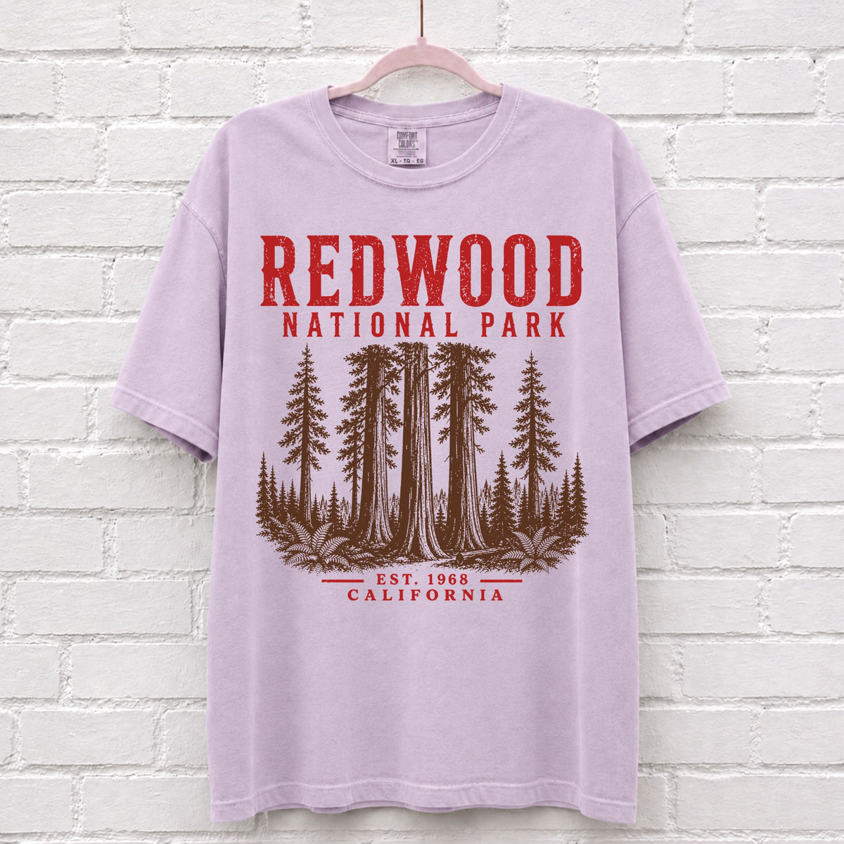 Retro Redwood National Park California T-Shirt