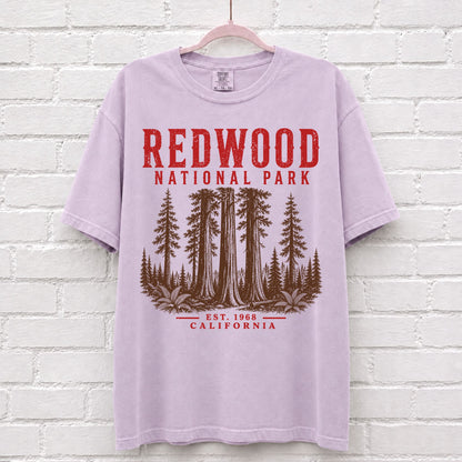 Retro Redwood National Park California T-Shirt