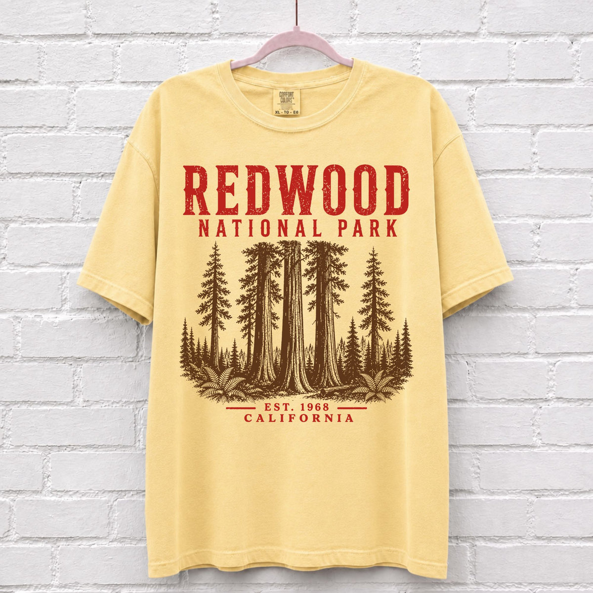 Retro Redwood National Park California T-Shirt