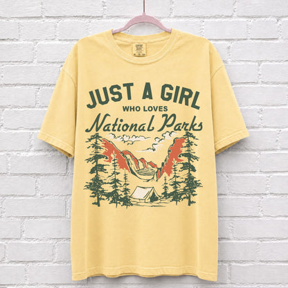 Just A Girl Who Loves National Parks T-Shirt