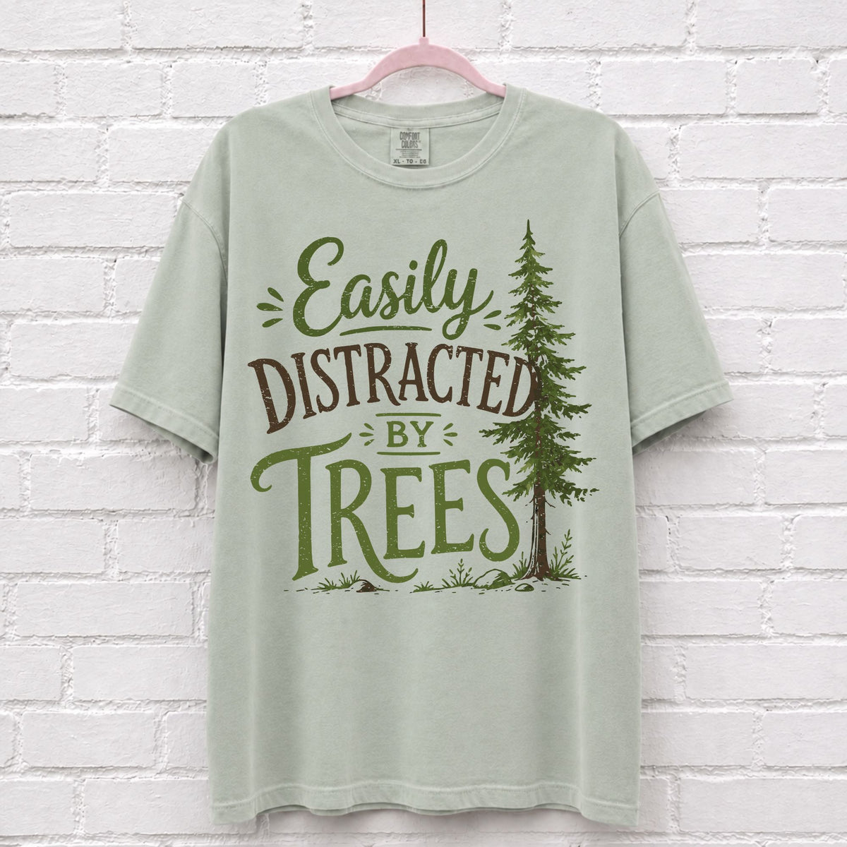 Easily Distracted By Trees Graphic T-Shirt
