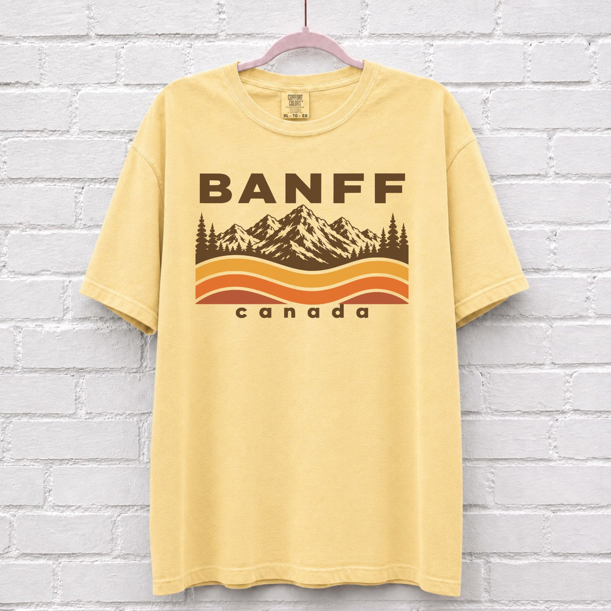 Banff Canada Sunset Wave T-Shirt – alternate product view