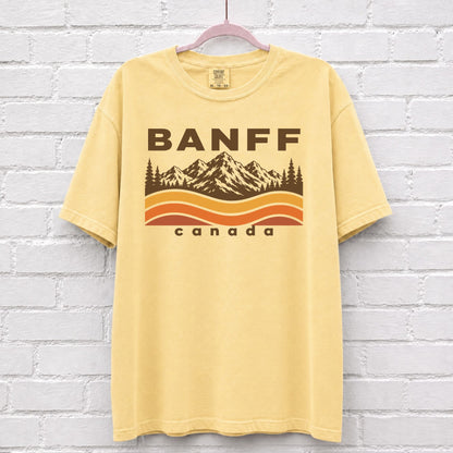 Banff Canada Sunset Wave T-Shirt – alternate product view