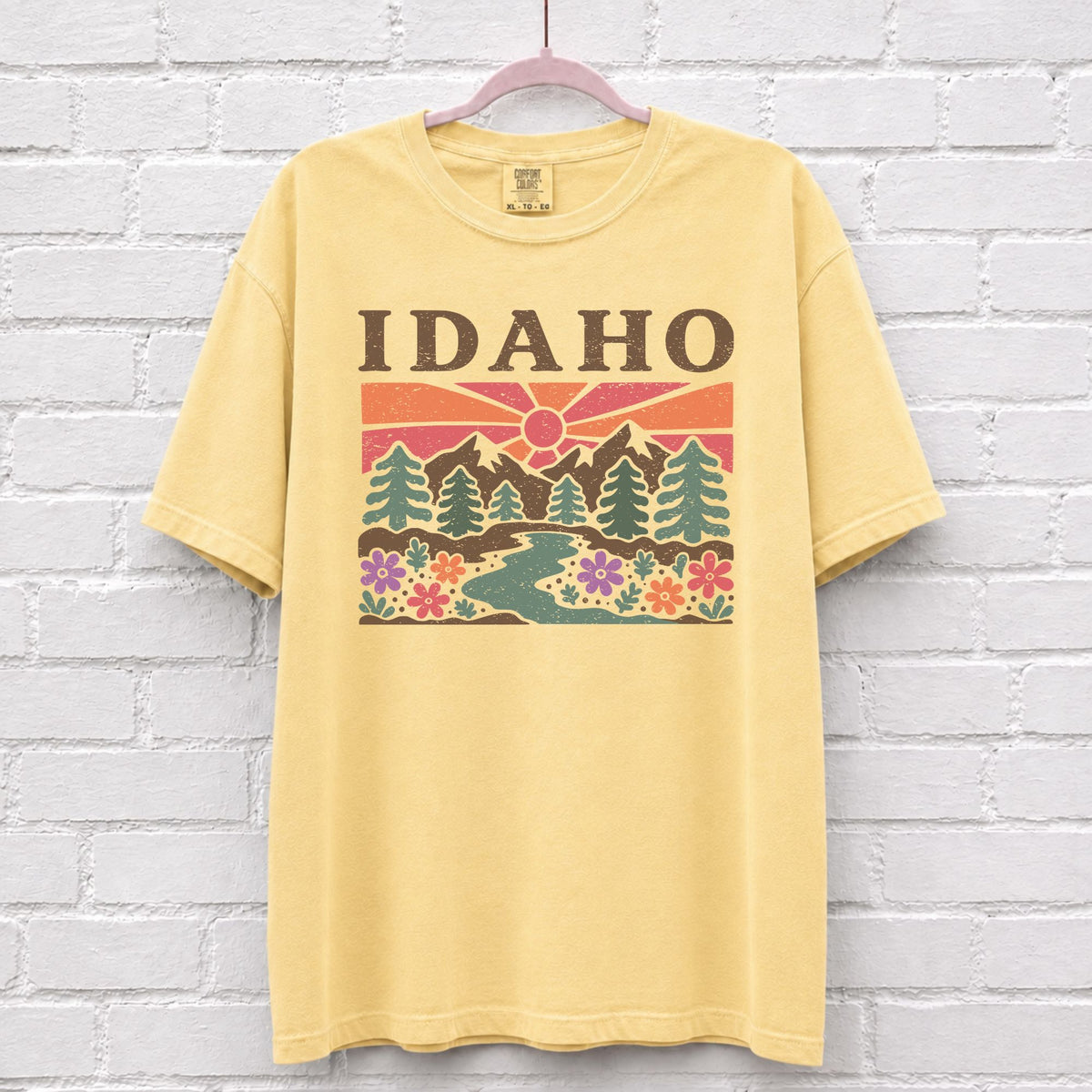 Idaho Floral Graphic T-Shirt in Butter