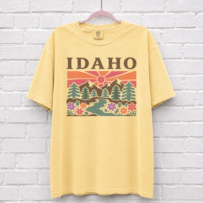 Idaho Floral Graphic T-Shirt in Butter