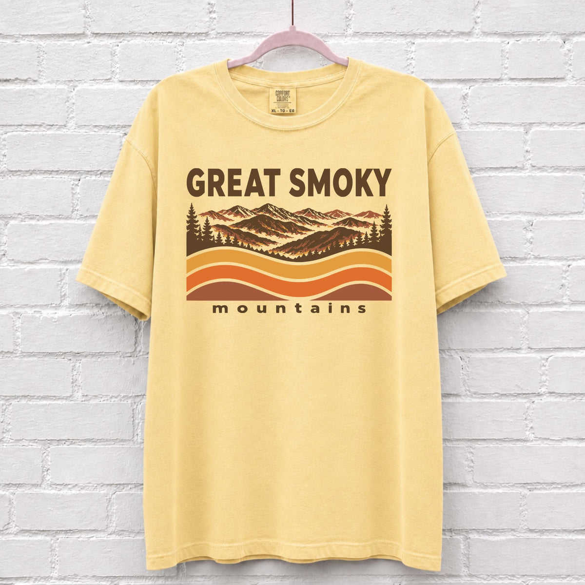 Great Smoky Mountains Sunset Wave T-Shirt – alternate product view