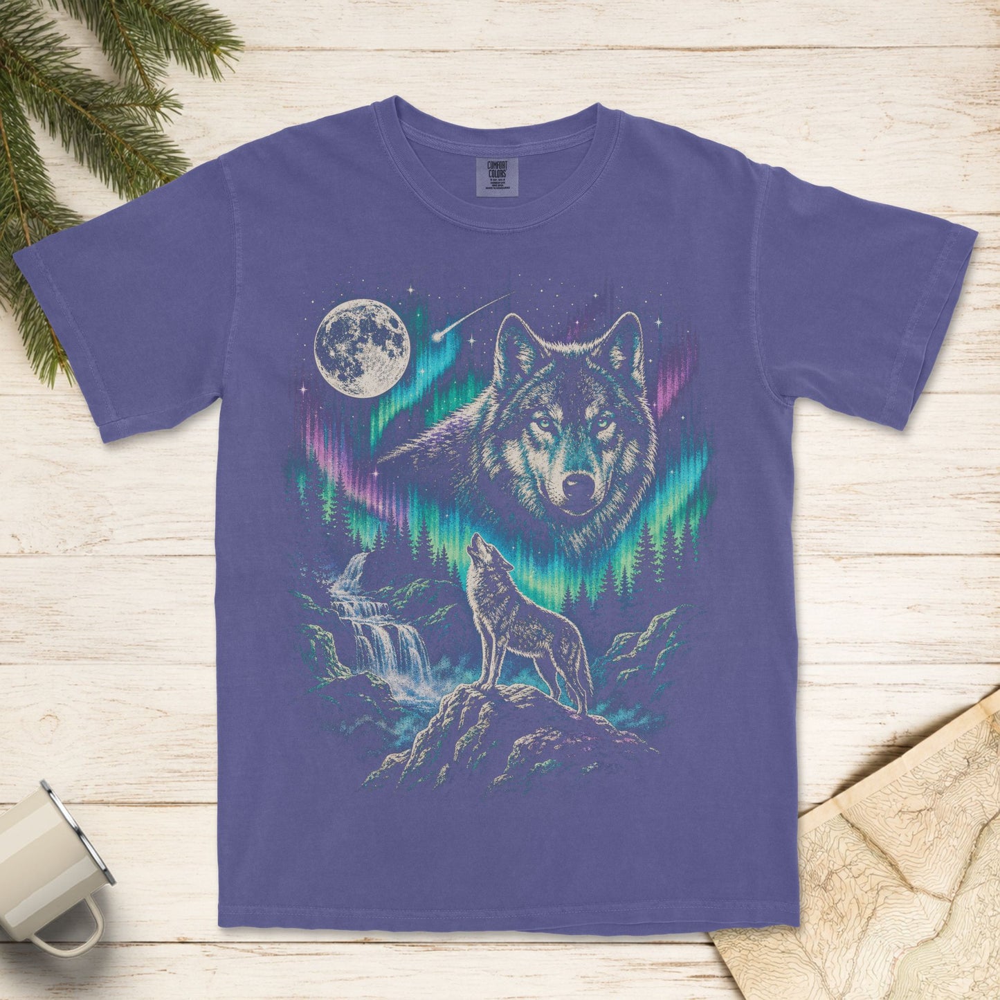 Wolf Vintage 90s Northern Lights T-Shirt