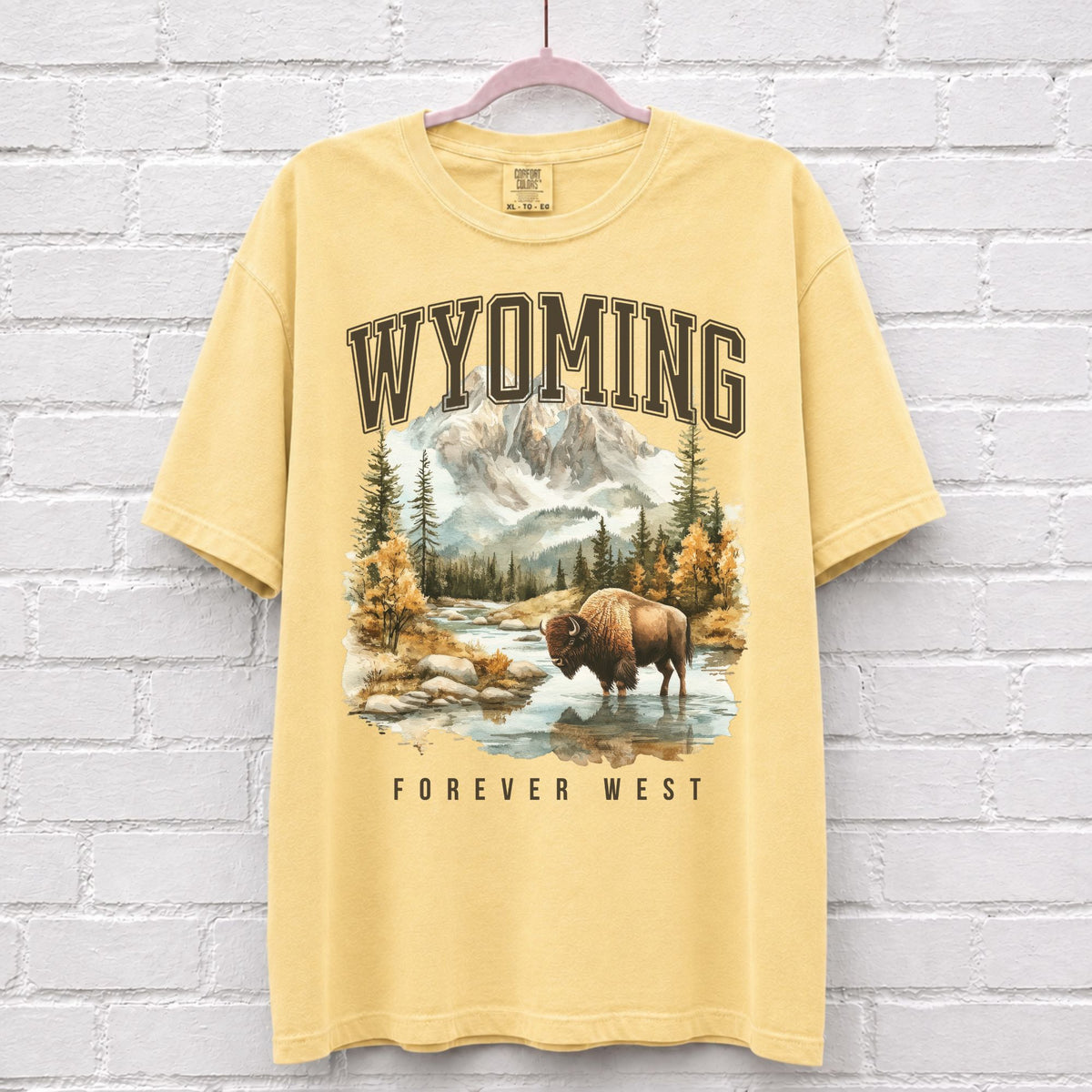 Wyoming Forever West Bison T-Shirt – alternate product view