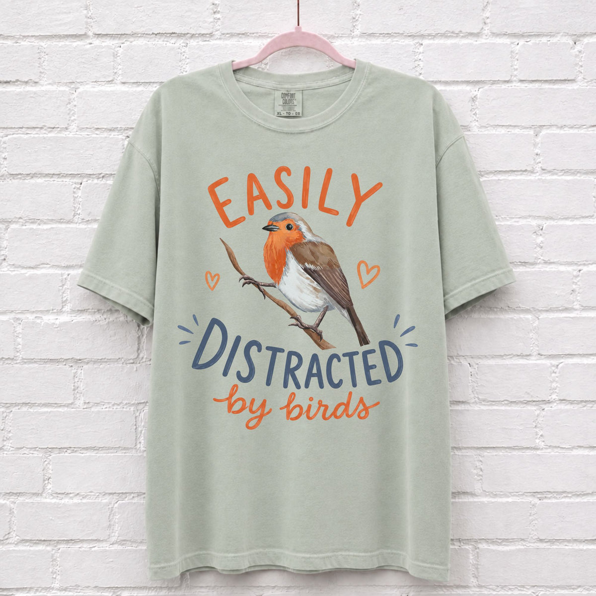 Easily Distracted By Birds Graphic T-Shirt