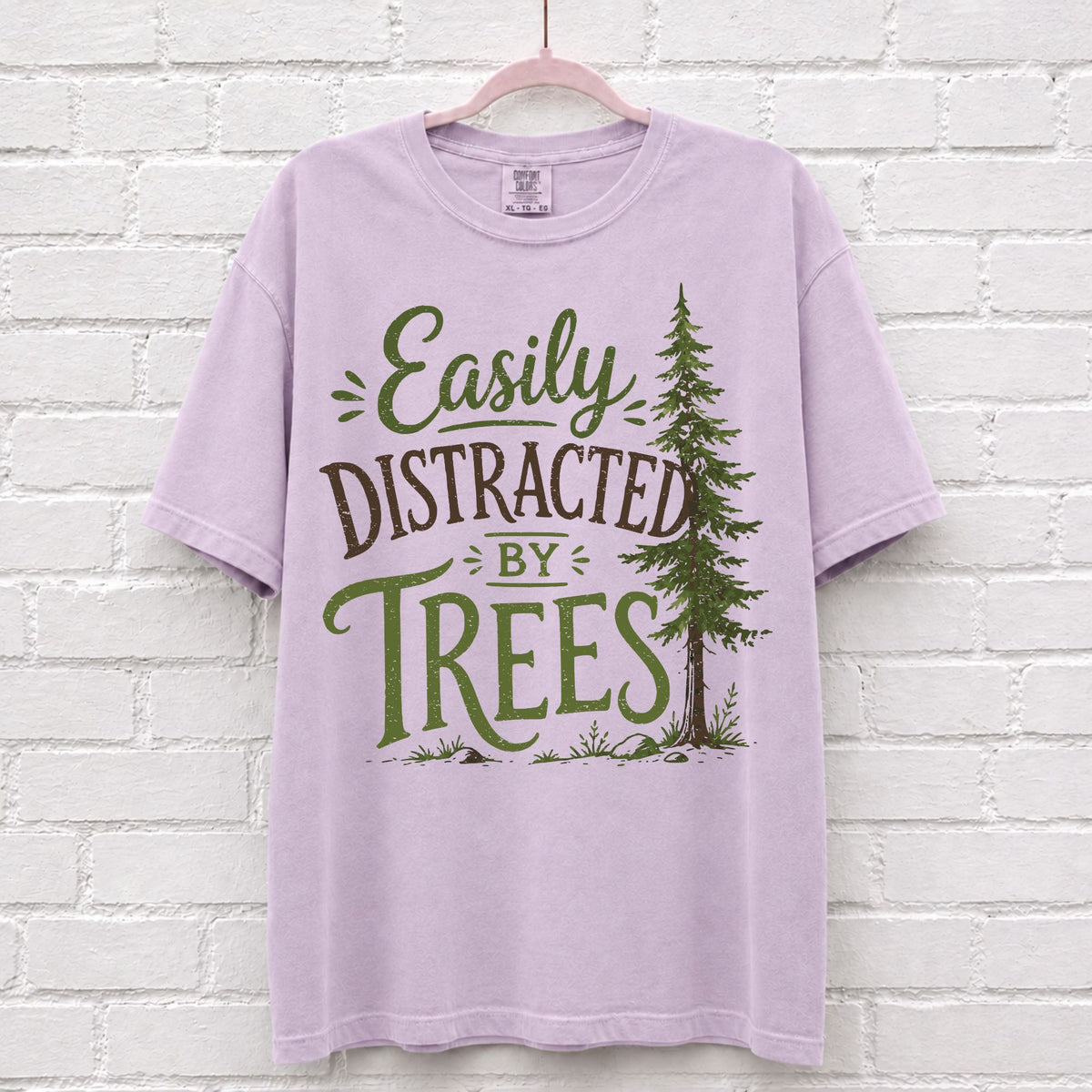 Easily Distracted By Trees Graphic T-Shirt