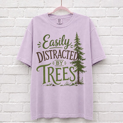 Easily Distracted By Trees Graphic T-Shirt
