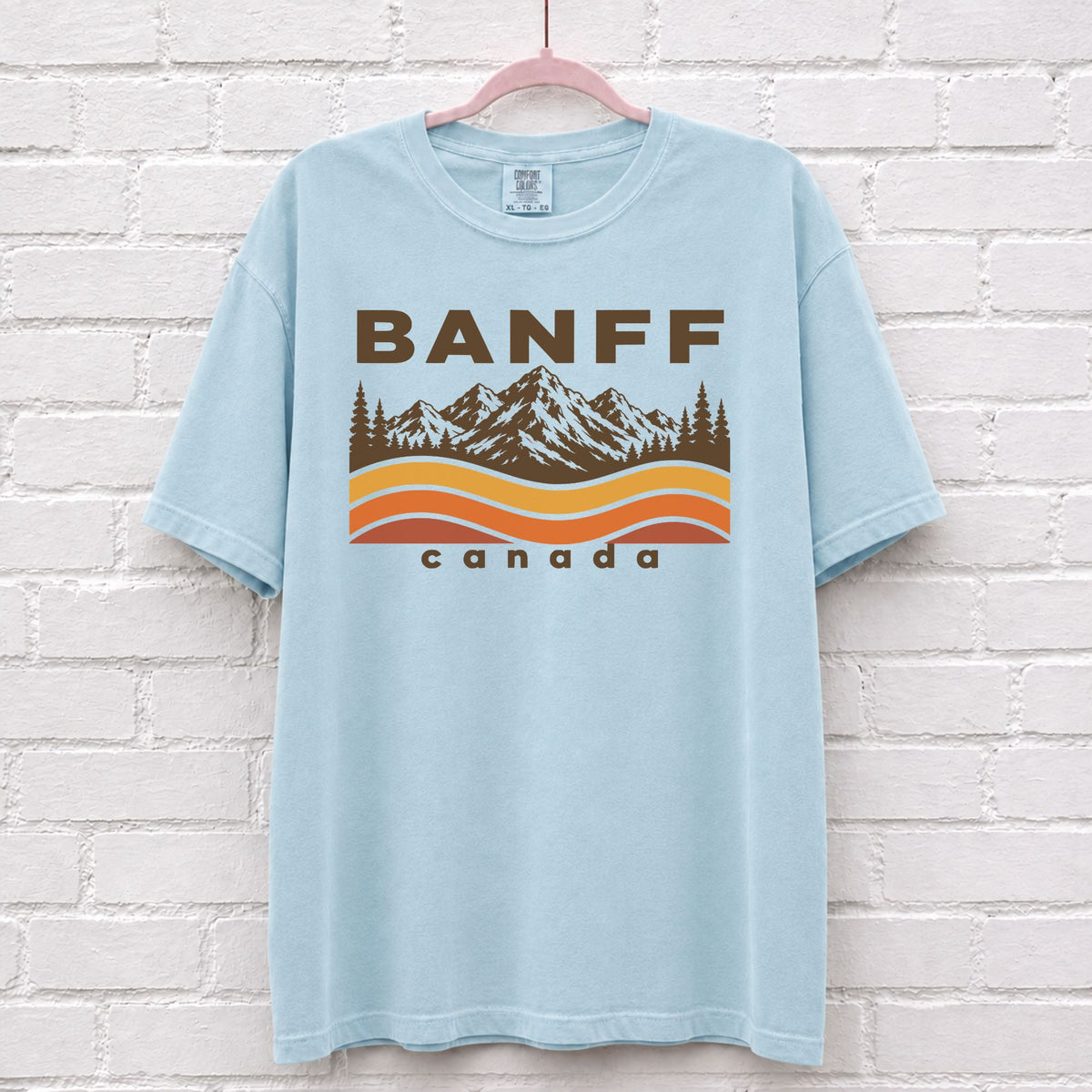 Banff Canada Sunset Wave T-Shirt – alternate product view