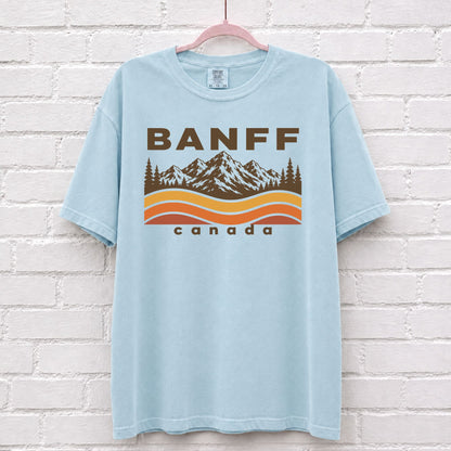 Banff Canada Sunset Wave T-Shirt – alternate product view