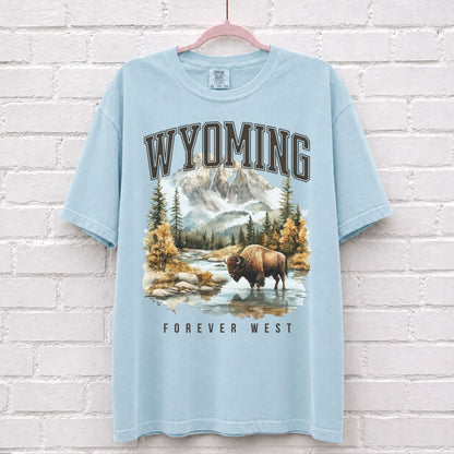 Wyoming Forever West Bison T-Shirt – alternate product view