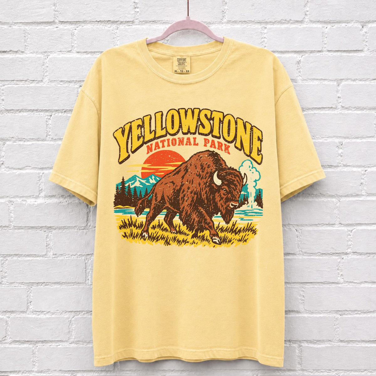 Vintage Yellowstone National Park Bison T-Shirt