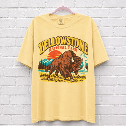 Vintage Yellowstone National Park Bison T-Shirt