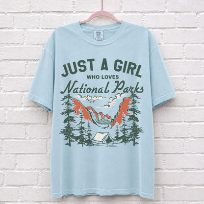Just A Girl Who Loves National Parks T-Shirt