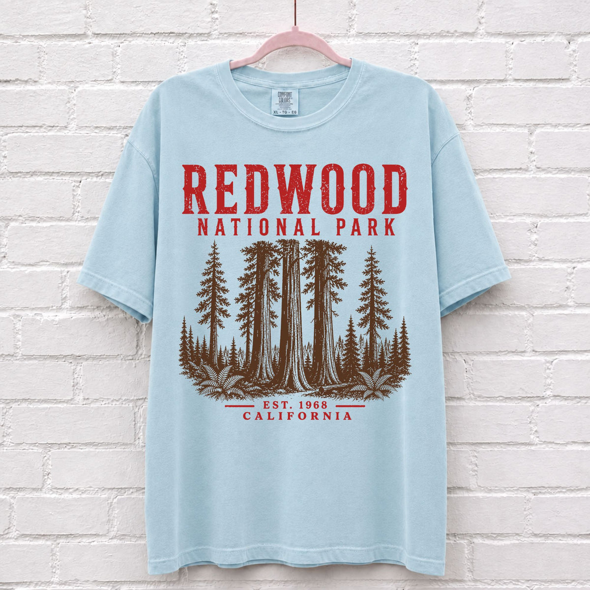 Retro Redwood National Park California T-Shirt