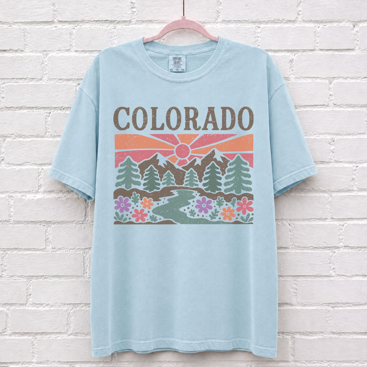 Colorado Floral Graphic T-Shirt – alternate product view