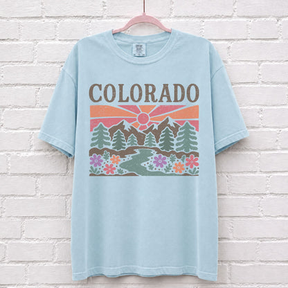 Colorado Floral Graphic T-Shirt – alternate product view