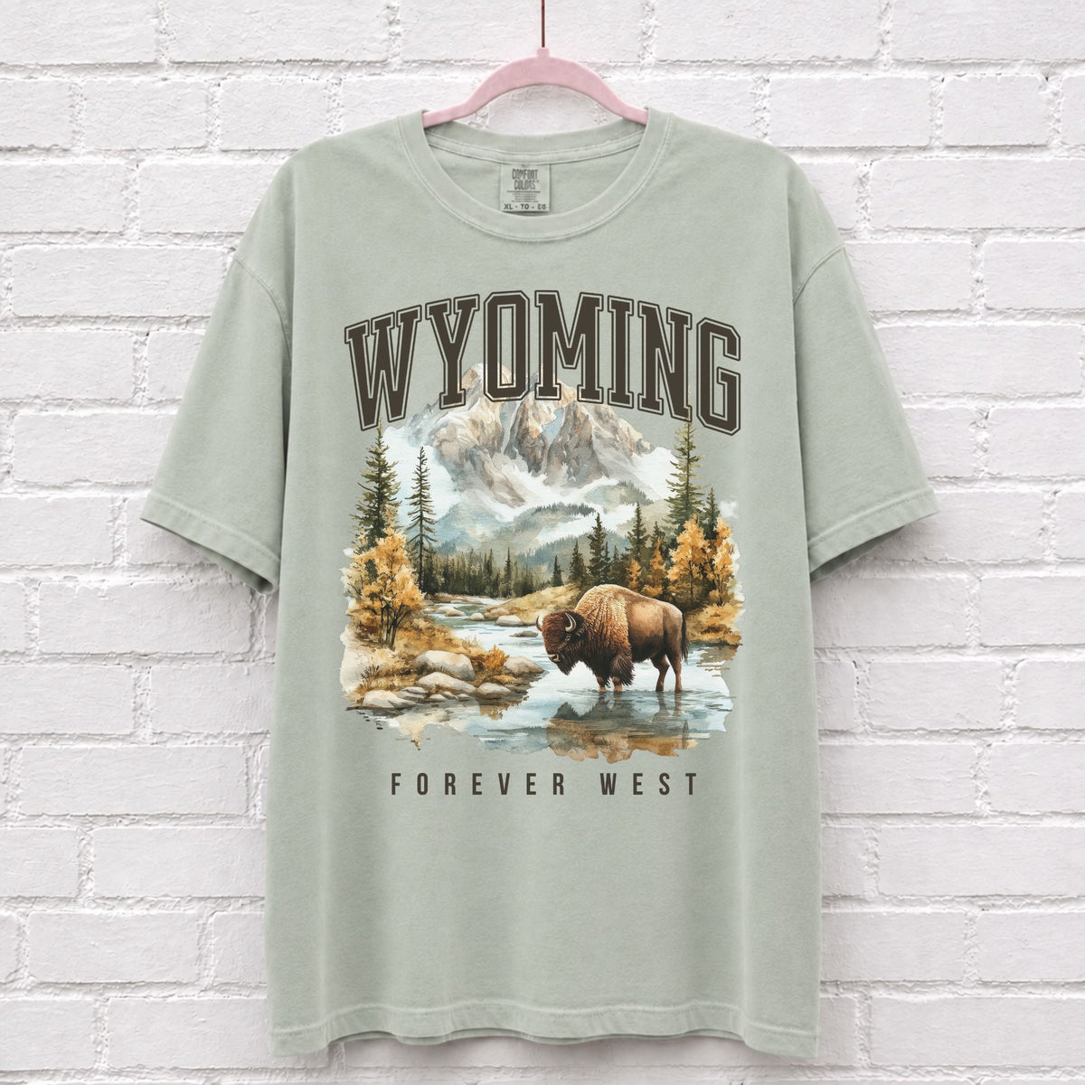 Wyoming Forever West Bison T-Shirt – alternate product view