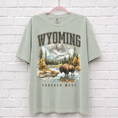 Wyoming Forever West Bison T-Shirt – alternate product view