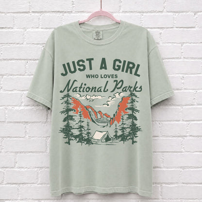 Just A Girl Who Loves National Parks T-Shirt