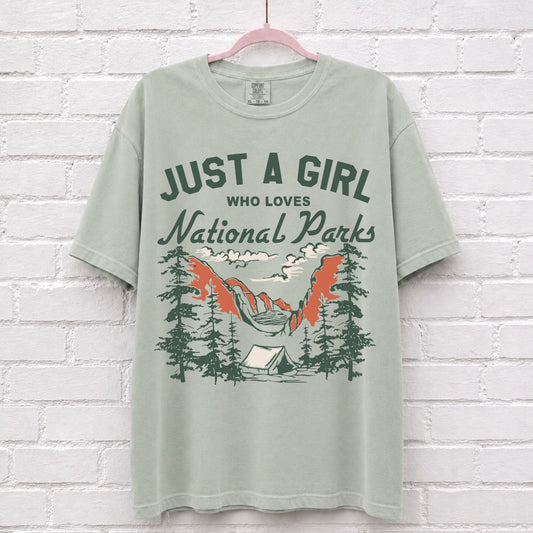 Just A Girl Who Loves National Parks T-Shirt