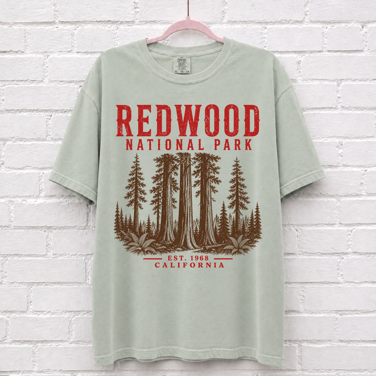 Retro Redwood National Park California T-Shirt