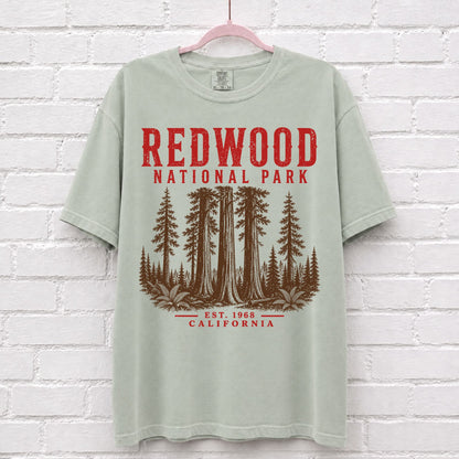 Retro Redwood National Park California T-Shirt