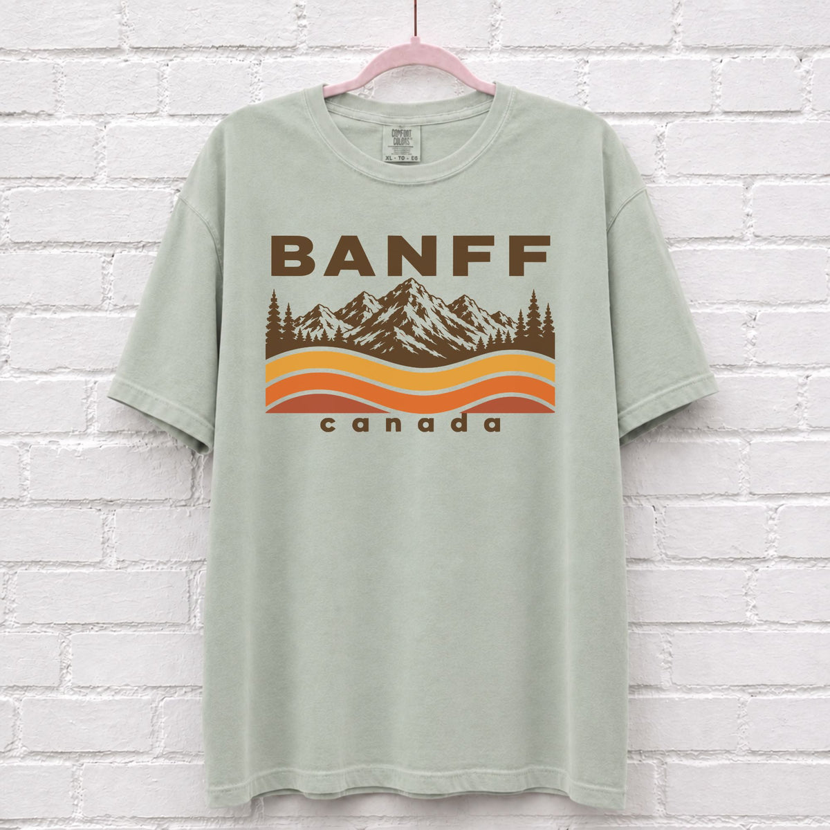Banff Canada Sunset Wave T-Shirt – alternate product view