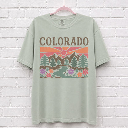 Colorado Floral Graphic T-Shirt – alternate product view