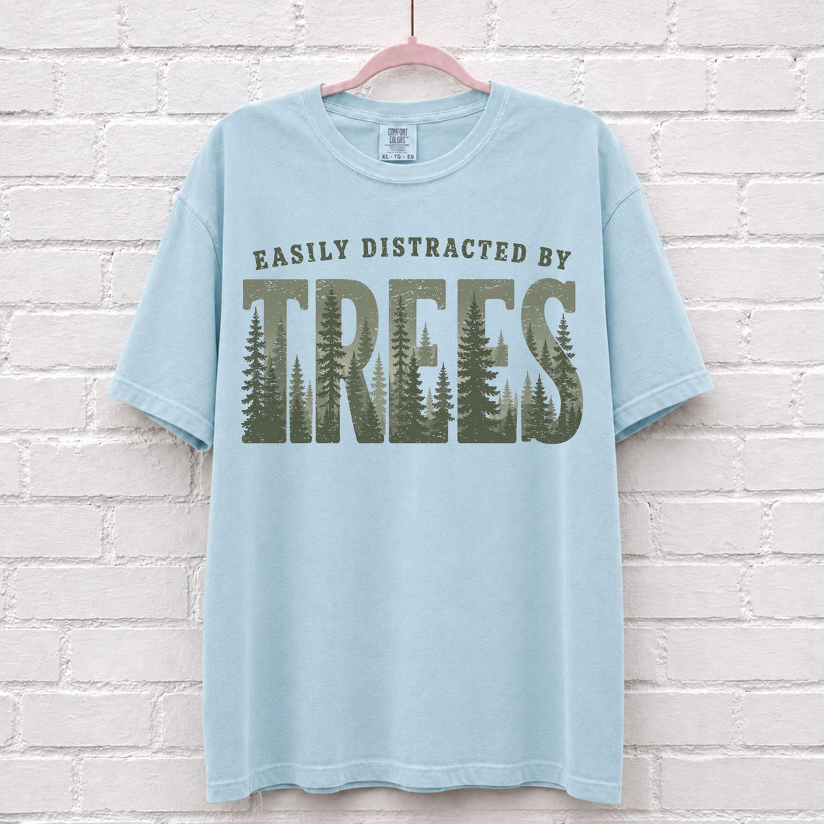 Easily Distracted By Trees Landscape Graphic T-Shirt