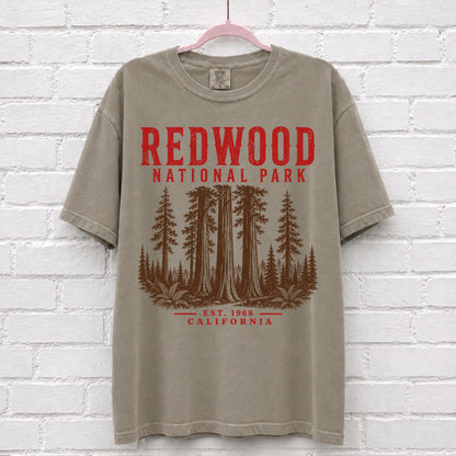 Retro Redwood National Park California T-Shirt